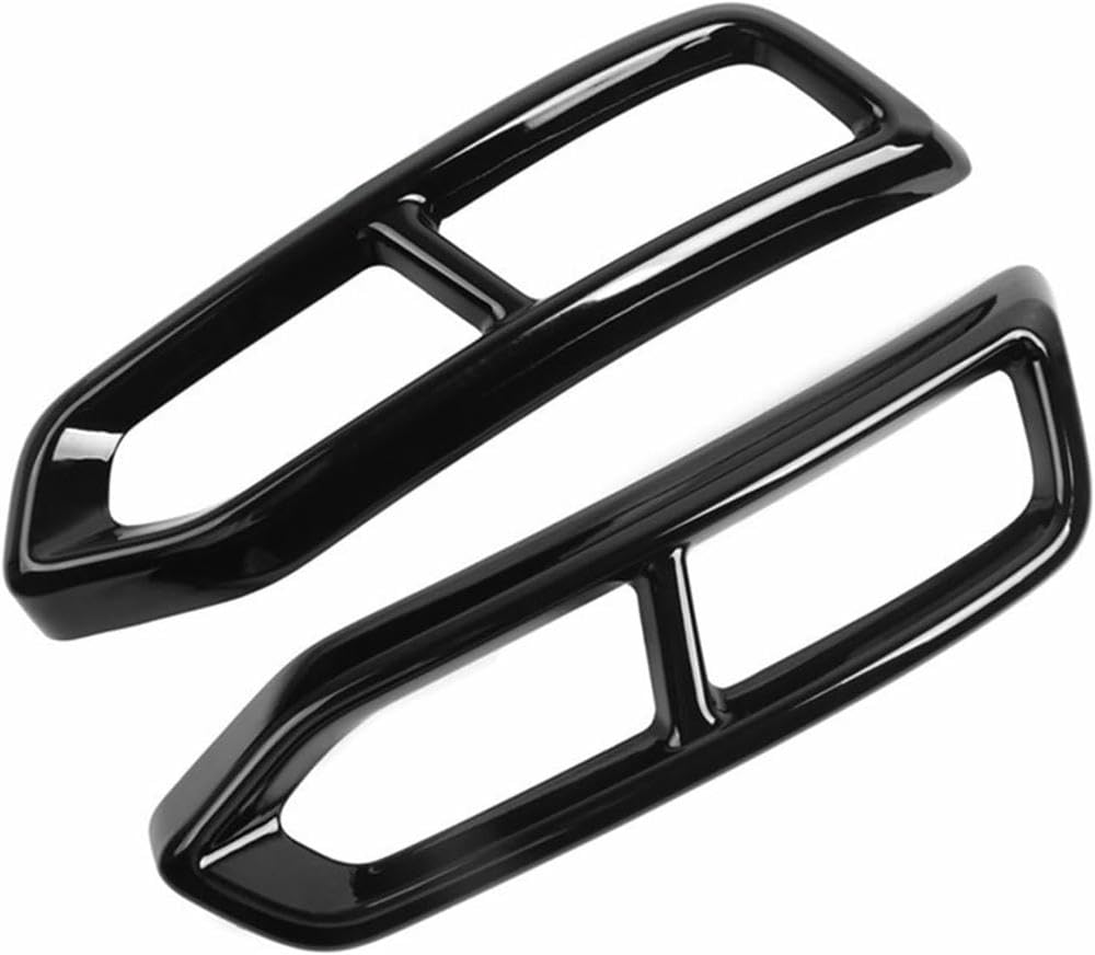 QCxMpC Auto-Endrohr für A6 2019 2020, Auto-Styling, Auspuffendrohre, Dekorationsrahmen, schwarzer Endrohrhals für Rohr, modifizierte Abdeckung, Verkleidung, 2 Stück QCxMpC Auto-Endrohr für A6 2019 2020, Auto-Styling, Auspuffendrohre, Dekorationsrahmen, schwarzer Endrohrhals für Rohr, modifizierte Abdeckung, Verkleidung, 2 Stück von QCxMpC