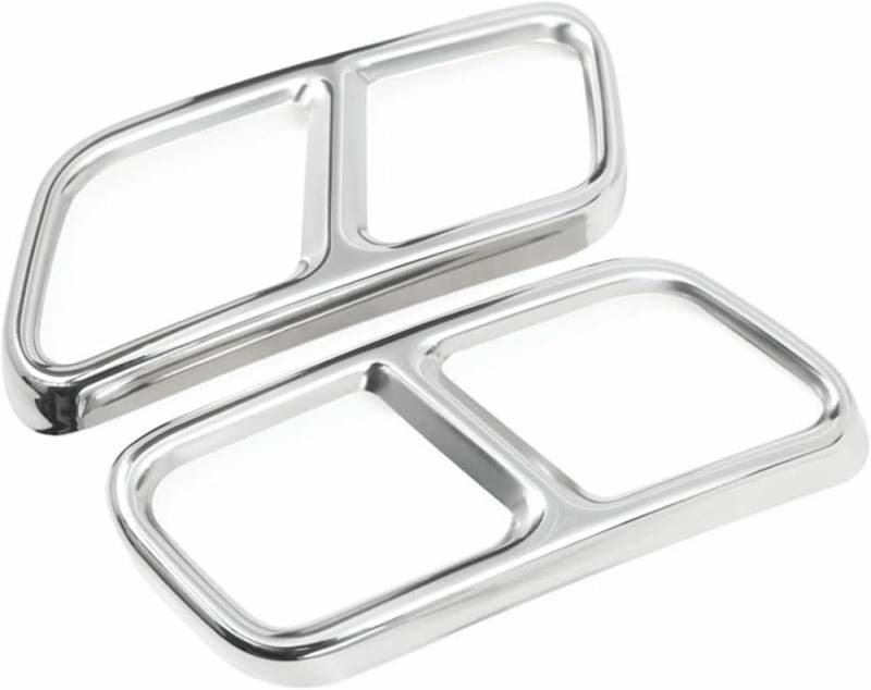 QCxMpC Auto-Endrohr für Mercedes für Benz SR-Klasse W221 W222 C217 W251 GL X166 Auto-Endschalldämpfer-Endrohr-Ausgangsabdeckung Teile Verkleidungszubehör (Silber) von QCxMpC