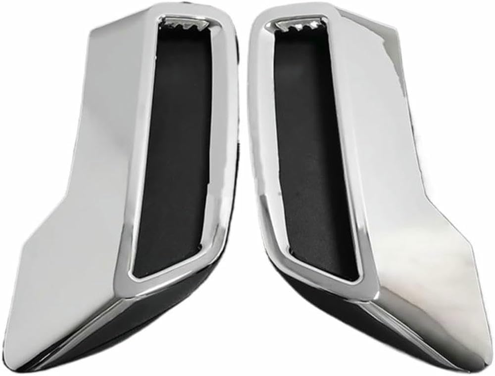 QCxMpC Auto-Endrohr für Peugeot 3008 II 5008 T87 2017–2019, 2 Stück, Endschalldämpfer, Endstück für Rohraufkleber, Abdeckung, Verkleidung, Autozubehör (Silber) von QCxMpC