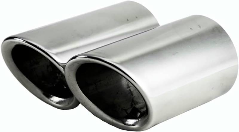 QCxMpC Auto-Endrohr für VW für PASSAT, Edelstahl-Auspuffschalldämpfer, Endrohre, Abdeckungen für die hintere Endöffnung für das Rohr (schwarz) von QCxMpC