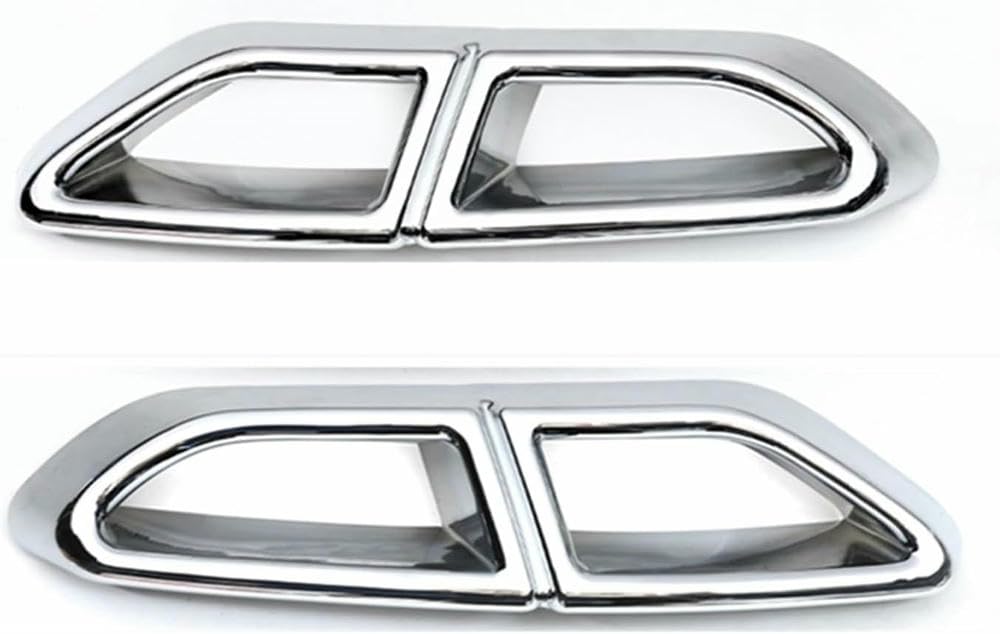QCxMpC Auto-Endrohr für VW für Passat B8 Rline 2015-2019 Auspuff Vier Löcher außen für Rohrschalldämpfer Rahmen Heckstoßstangenabdeckung Dekor Autozubehör (3) von QCxMpC