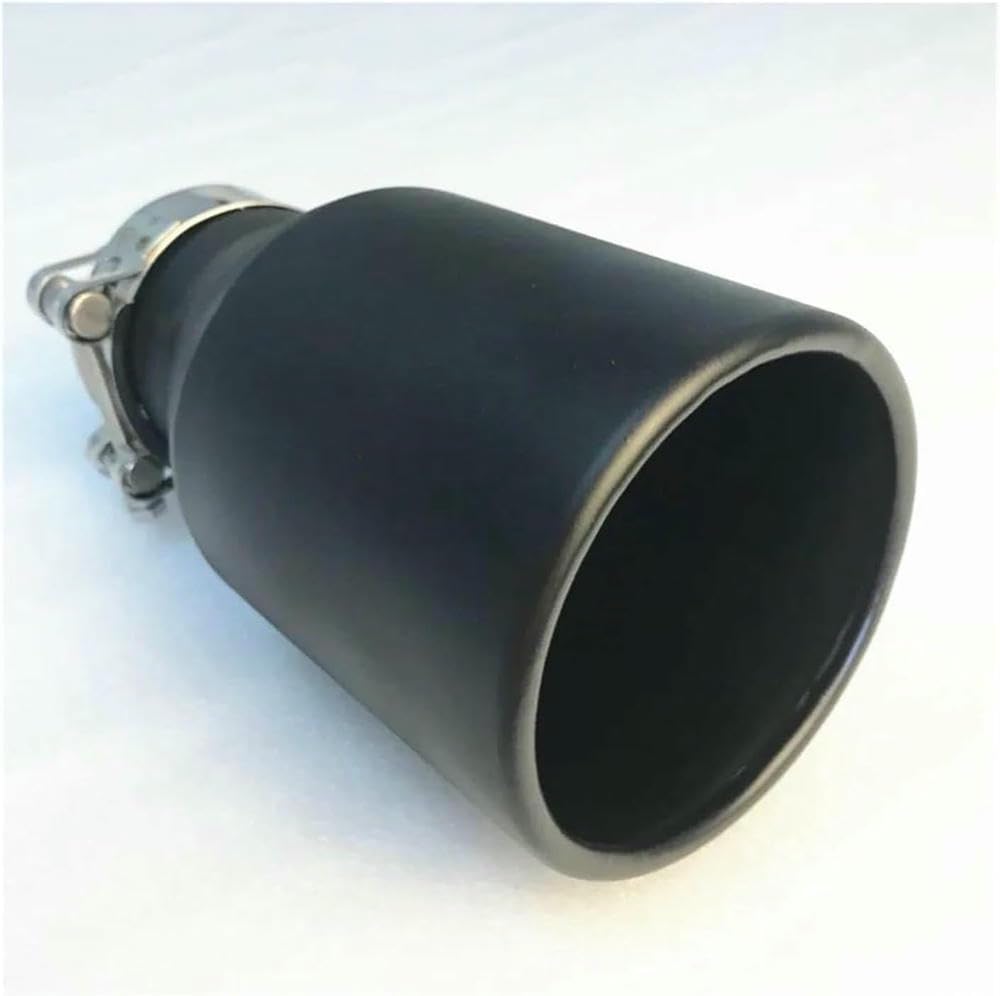 QCxMpC Autoauspuff Autoschalldämpfer Endrohr Edelstahl Schwarz Großkaliber 114 Universal Endrohr Mattschwarz Auspuffblende Endrohrblende QCxMpC Autoauspuff Autoschalldämpfer Endrohr Edelstahl Schwarz Großkaliber 114 Universal Endrohr Mattschwarz Auspuffblende Endrohrblende von QCxMpC