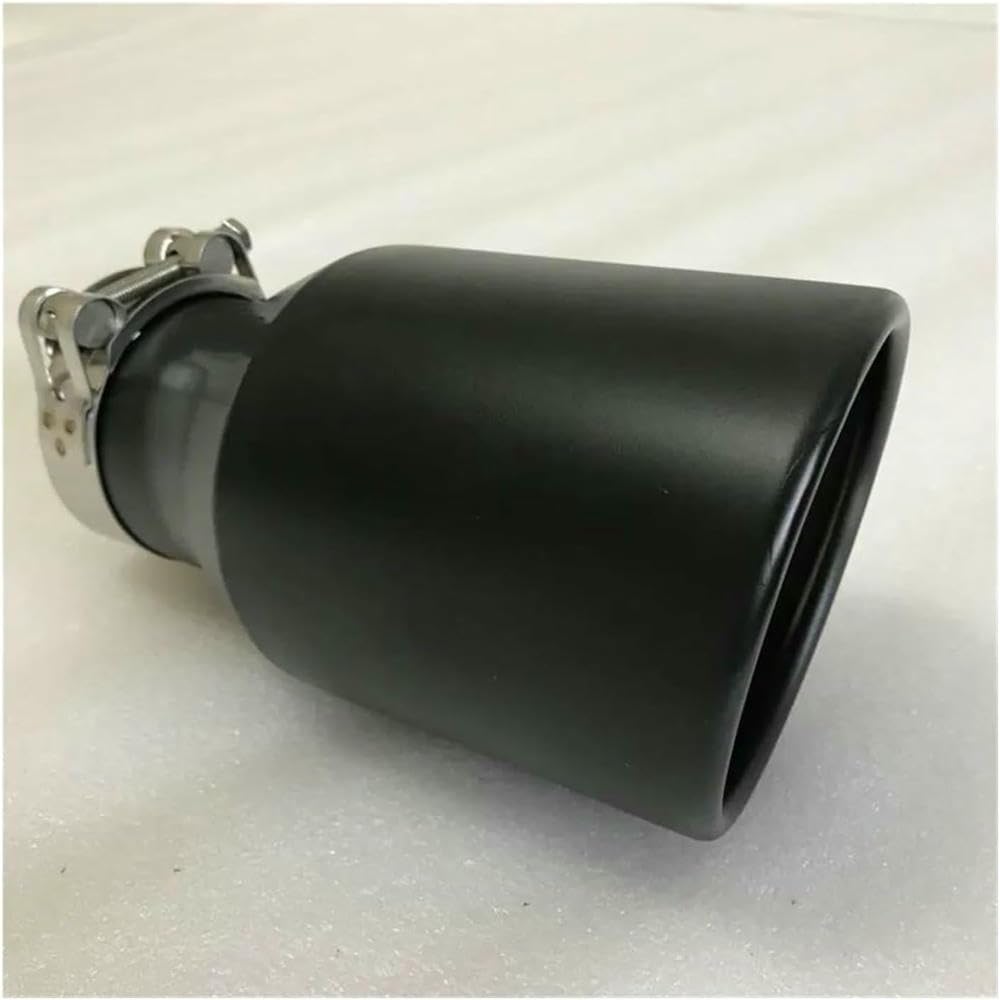 QCxMpC Autoauspuff Autoschalldämpfer Modifiziertes Endrohr Edelstahl Schwarz Großkaliber 115 Universal-Endrohr Auspuffblenden Endrohrblende QCxMpC Autoauspuff Autoschalldämpfer Modifiziertes Endrohr Edelstahl Schwarz Großkaliber 115 Universal-Endrohr Auspuffblenden Endrohrblende von QCxMpC