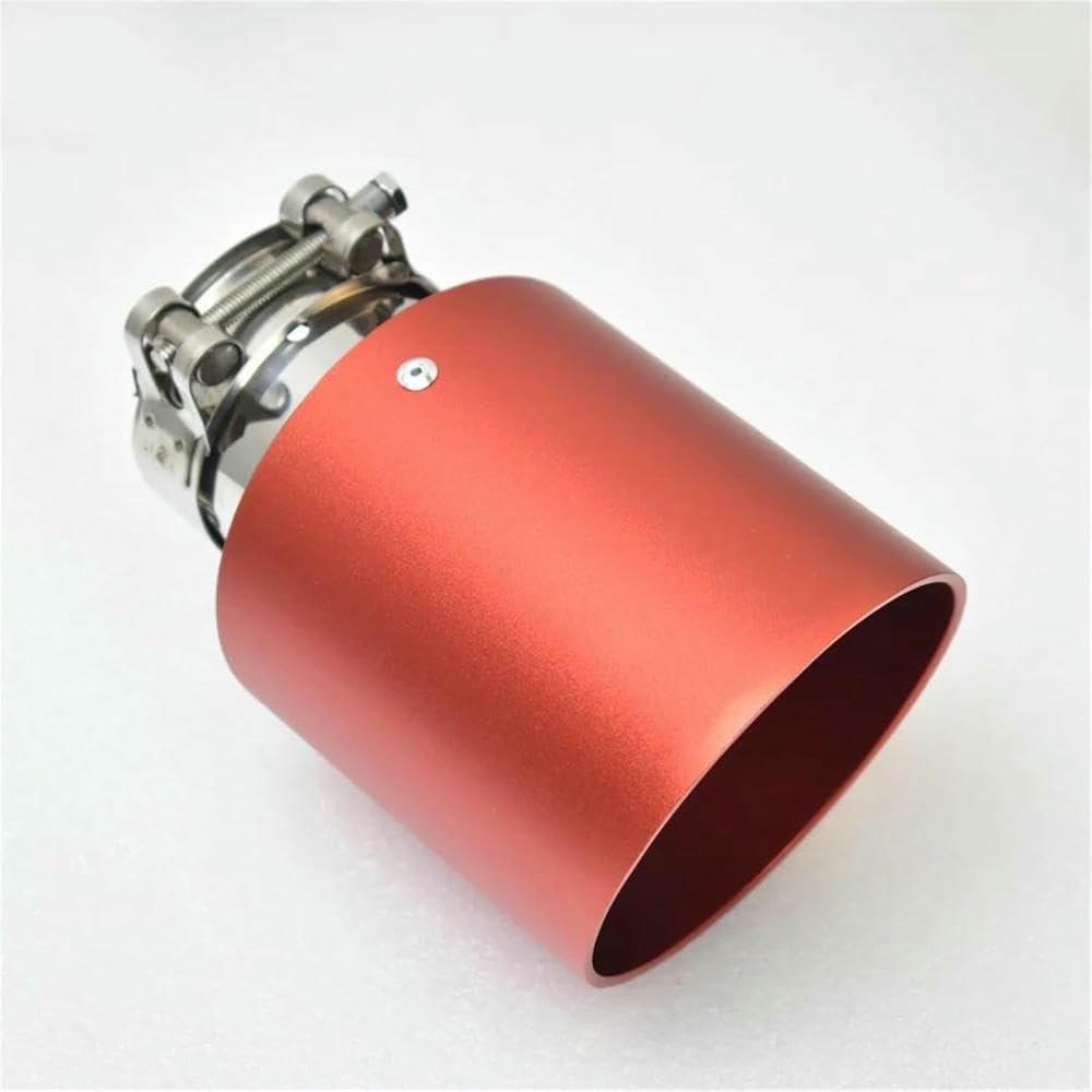 QCxMpC Autoauspuffrohr Aluminiumlegierung Mattrot Edelstahl Auspuffschalldämpfer Auto Endrohr Autoauspuffrohr Endrohrblende QCxMpC Autoauspuffrohr Aluminiumlegierung Mattrot Edelstahl Auspuffschalldämpfer Auto Endrohr Autoauspuffrohr Endrohrblende von QCxMpC