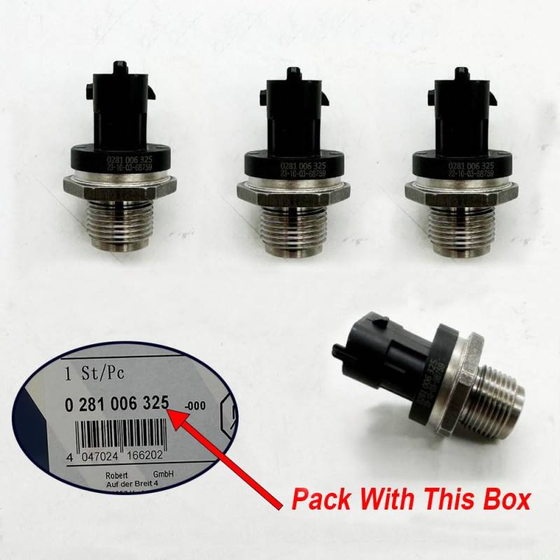 1/4PCS 0281006325 Kraftstoffverteilerrohr-drucksensor 0281006327 0281002851 281006325 /Fit for Fiat Iveco Dodge RAM VW Hohe qualität(4PCS) von QDEIDEDT