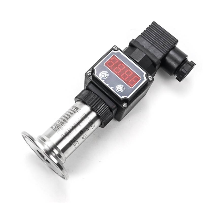 4-20MA Lebensmittel- und Medizin-Flachfilm-Drucksensor Hochtemperatur-Sanitärtyp-Flachmembran-Füllstandssensor(RS485 No display,-0.1-0.1Mpa) von QDEIDEDT