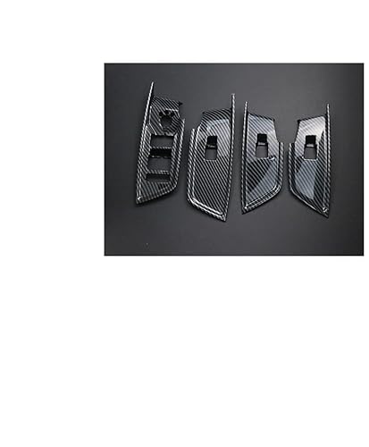 Auto-Innenraum-Türgriff/Passend for Audi A3 8Y 2021-2022 Autozubehör Dekoration Kohlefaser Türgriff Schüssel Auto Innentür Streifen Aufkleber Abdeckung Autotürgriff Auto vorne Links(F Carbon Fiber Co von QDEIDEDT