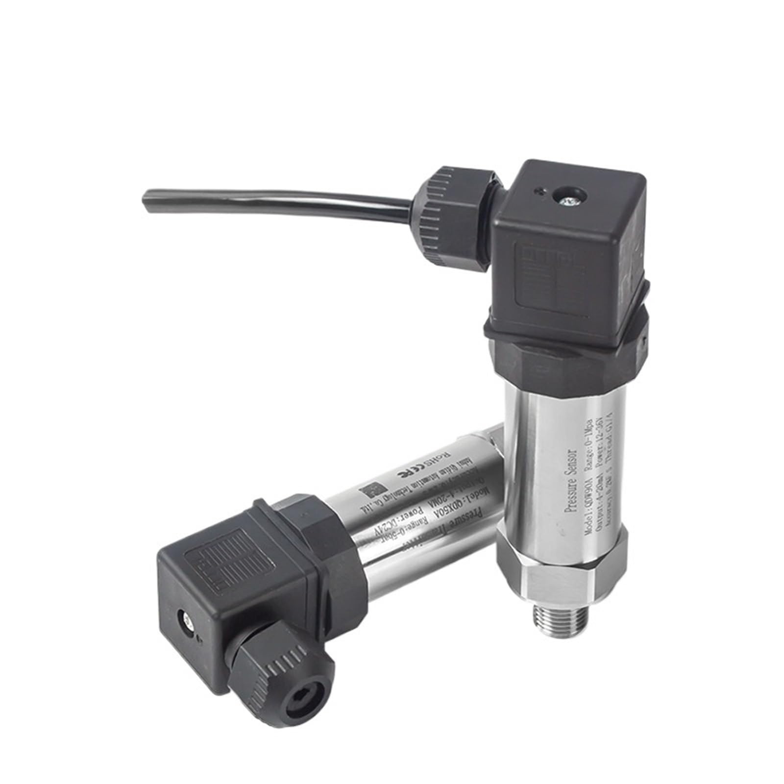 Hydraulischer Druckmessumformer Luftdrucksensor 0-15PSI, 0-30PSI, 1000PSI ~ 2500PSI NPT1/8'' ODER NPT1/4'' Gewinde DC24V(0-5V Output,0-10bar) von QDEIDEDT