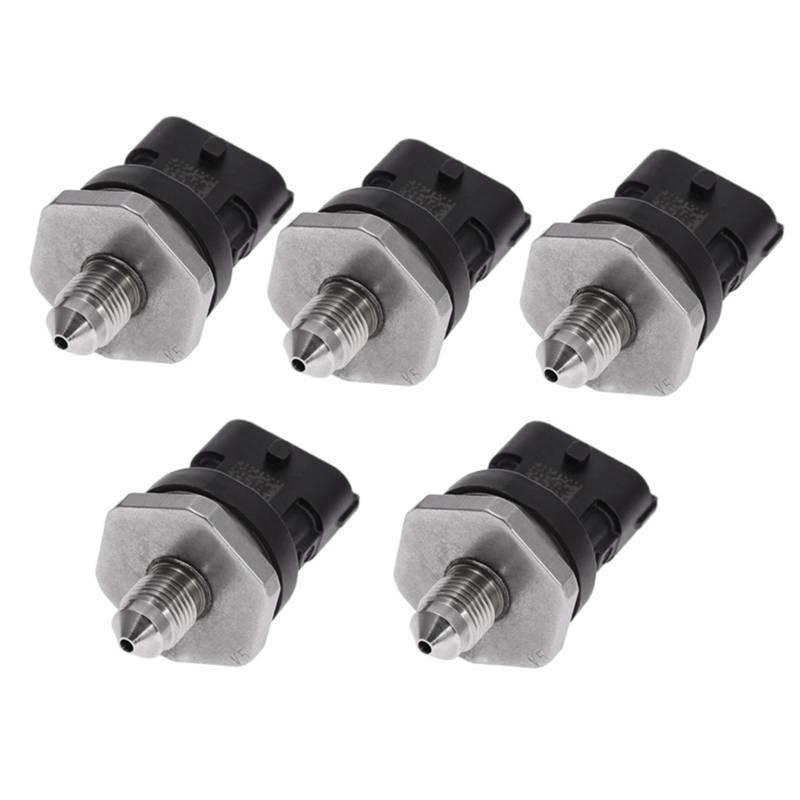 L80718211 Kraftstoffverteilerrohr-drucksensor 0261545074 /Fit for Mazda CX-7 2007-2009 L807-18-21112598948 0261545006 0261545053(SilverBlack 5Pcs) von QDEIDEDT