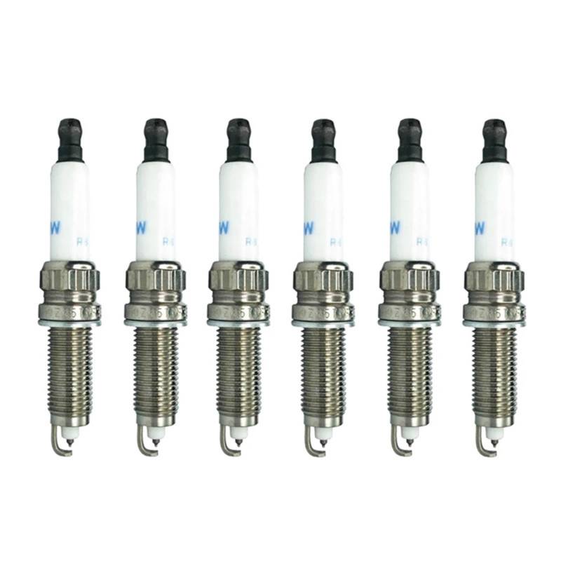 auto-zündkerzen,auto-zündkerzenschlüissel 6 Stück 12120037582 ZR5TPP33-S Iridium-Zündkerze, kompatibel mit BMW E90 E91 E92 F10 F13 135i 535i 640i 740i X1 X3 X5 12 12 0 037 582 drehmomentschlüssel zünd von QDEIDEDT