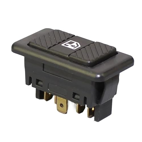 2Pcs Auto Elektrische Fensterheber Schalter Universal 6 Pin DPDT Taste Mit Grün 20A 12VDC Für Auto LKW Fahrzeug Autofenster Knopfschalter von QDouiMOO