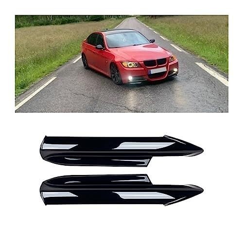 Auto Heckspoiler Auto Frontschürze Lippe Für 3 Serie E90 E91 Für M-Tech 320I 330I 2005-2008 Umsteller Winkel Diffusor Splitter Spoiler Protector(Bright Black) von QDouiMOO