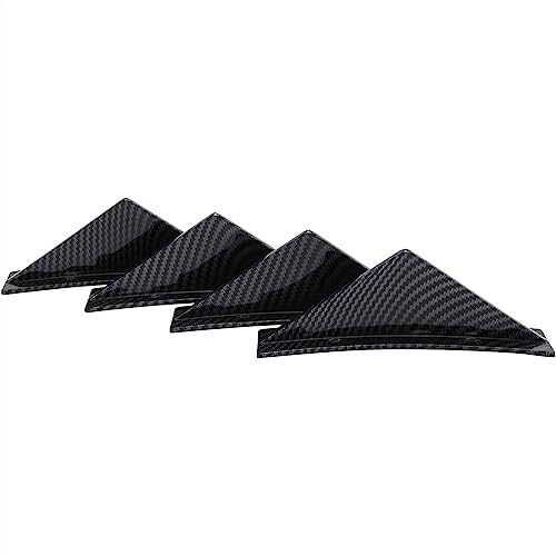 Auto Heckspoiler Auto Gebogene Heckstoßstange Für Ford Für Mustang GT 2005-2021 Spoiler Umsteller Diffusor Haifischflossen Spoilerlippe Splitter Deflektorschutz(Carbon Fiber) von QDouiMOO