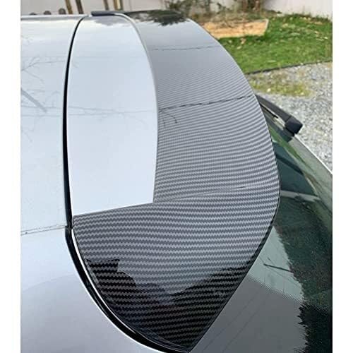 Auto Heckspoiler Auto Heckflügel Für Seat Für Ibiza TGI/FR Schrägheck 2017-2019 Windschutzscheibenflügel Außendekoration Zubehör ABS Kofferraumlippe Heckspoiler(Carbon Fiber) von QDouiMOO