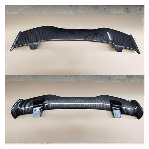 Auto Heckspoiler Auto Heckspoilerflügel Für Kia Für Morning Für Picanto Spoiler Auto Heckspoilerflügel ABS Kunststoff Fließheckdach Heckflügel Body Kit Zubehör(Carbon Fiber Look) von QDouiMOO
