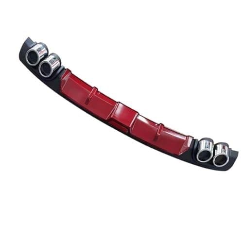 Auto Heckspoiler Auto Heckstoßstange Für 307 2014-2023 Diffusor Spoiler Kofferraumlippe Flügel Splitter Dachschutz Body Kit Dekoration Zubehör(A12-red with Light) von QDouiMOO
