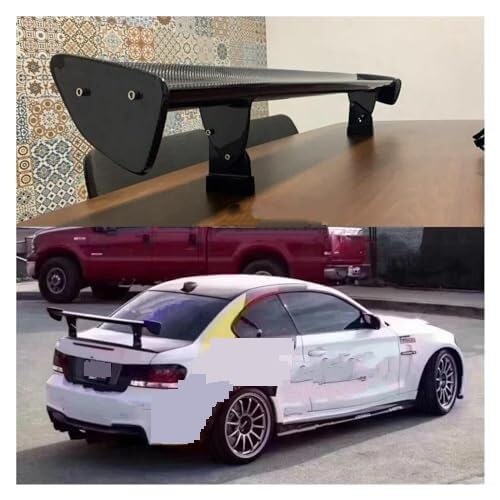 Auto Heckspoiler Dachspoiler Für 1M M3 E82 E87 E90 E92 E93 F30 F10 Stil Für Carbon Faser Material Spoiler Flügel Heckspoiler Schwanz Trunk Flügel Boot(Matte Black) von QDouiMOO