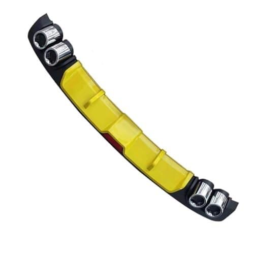 Auto Heckspoiler Für 308 2016-2019 Auto Heckstoßstange Lip Diffusor Heckspoiler Lippe Schutz Splitter Dekoration Set Zubehör(B4-Yellow) von QDouiMOO