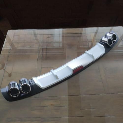 Auto Heckspoiler Für 308 2016-2019 Auto Heckstoßstange Lip Diffusor Heckspoiler Lippe Schutz Splitter Dekoration Set Zubehör(C4-White) von QDouiMOO