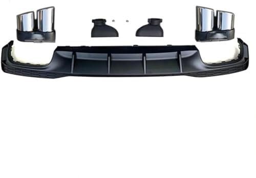 Auto Heckspoiler Für A7 Für Sline 4 Türer 2019 2020 Auto Heckstoßstangenrock Diffusor ABS Lippendiffusor Untere Heckspoiler Stoßstangenchassisschutz Auto(Silver) von QDouiMOO
