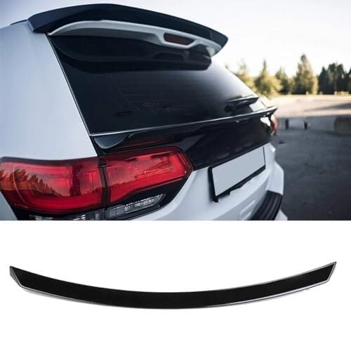 Auto Heckspoiler Für Jeep Für Grand Für Cherokee SRT WK2 2014-2021 Auto Heckdach Splitter Spoiler ABS Body Kit Spoiler Top Wing Spoiler Lip von QDouiMOO