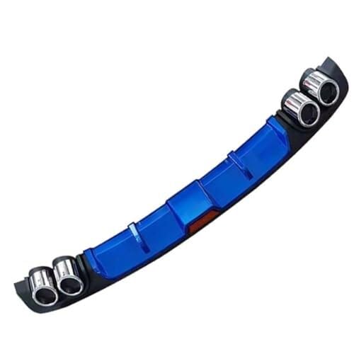 Auto Heckspoiler Für Opel Für Grandland X 2017-2022 Auto Heckstoßstange Spoiler Diffusor Lippenschutzplatte Doppelflügel Splitter Set Dekoration Zubehör(A6-Blue) von QDouiMOO