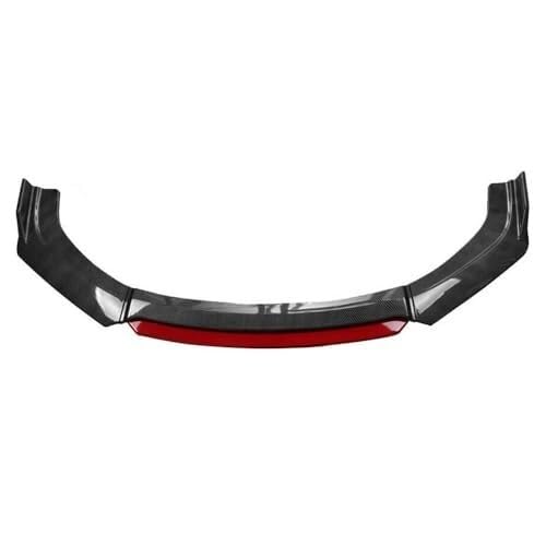 Auto Heckspoiler Für VW Für Golf 5 R32 MK5 2005-2009 Auto Heckstoßstangendiffusor Spoilerlippe Kofferraum Unterer Splitter Canards Trim Diffusor Canard Protector(Carbon Grain RED) von QDouiMOO