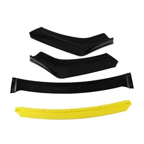 Auto Heckspoiler Für VW Für Golf 5 R32 MK5 2005-2009 Auto Heckstoßstangendiffusor Spoilerlippe Kofferraum Unterer Splitter Canards Trim Diffusor Canard Protector(Yellow) von QDouiMOO