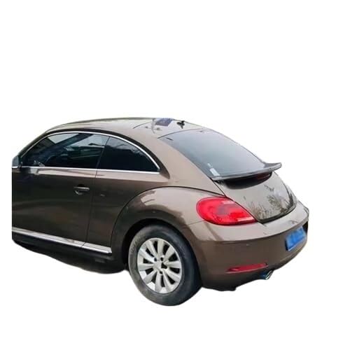 Auto Heckspoiler Für VW Für Käfer 2013-2016 Heckflügel Heckspoiler Auto Heckkofferraumdeckel Lip Body Kit Spoilerflügel Schwarz Carbon Spoilerflügel Heckspoiler(Brown with Black) von QDouiMOO