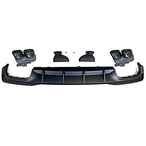 Auto Heckspoiler Heckdiffusor Für A7 Sline 4-Türer 2019 2020 Nicht S7 Heckstoßstangendiffusorlippe Auto Heckstoßstangendiffusorlippe Spoiler Mit Auspuffspitzen(Black Tips) von QDouiMOO