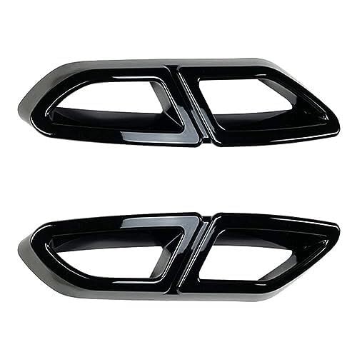 Auto Heckspoiler Heckspoiler Für VW Für Passat B8 Für Variant Für Line 2015-2019 ABS Auto Auspuff Diffusor Rahmen Luftauslass Dekorative Abdeckung Außen(Black) von QDouiMOO