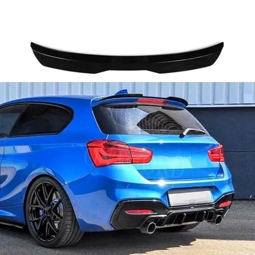 Auto Heckspoiler Heckspoilerflügel Für Serie 1 F20 F21 120i 118im 135i 116i M135 M140 2011-2020, Auto Heckspoiler Stoßstangendiffusor Lippe Kofferraumheckflügel(Black) von QDouiMOO
