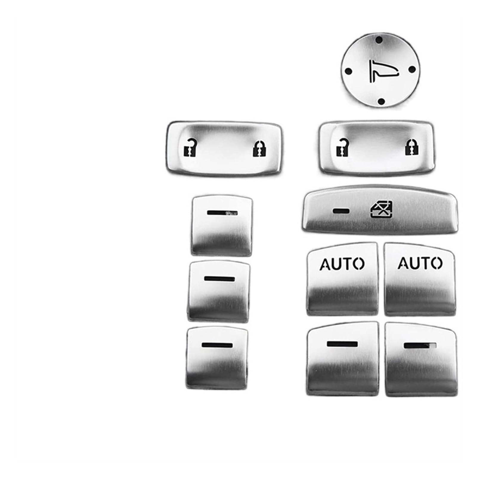 Für 11. Generation Für Civic 2022 Autoknopf Fensterglas Liftschalter Knopfabdeckung Verkleidung Aufkleber Zubehör Autofenster Knopfschalter(Silver) von QDouiMOO