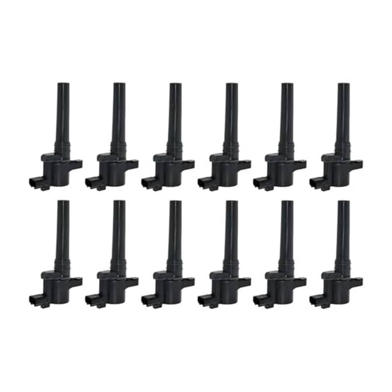 Für Aston Für Martin DB9 V12 6,0 L 8PCS 3Pin Zündspulen 4G43-12A366-AA 4G4312A366AA 4G43-12A366-BA Ersatz Zubehör Zündungseinheit(12PCS) von QDouiMOO