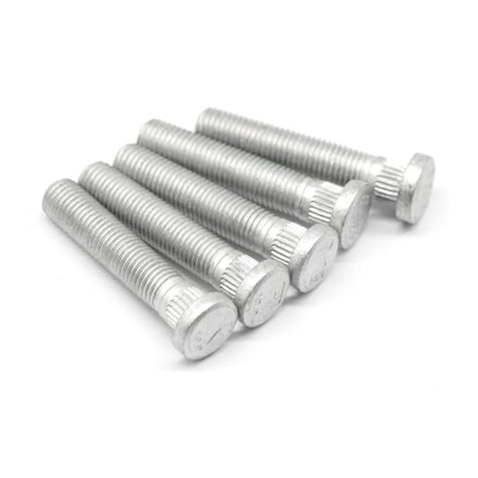 Für Hyundai 10 20 Stück Knurled13mm-M12 1,5 Autoräder Radschrauben Radbolzen Verlängern Schraube Hubcentric Rad Auto Spurverbreiterungen Spurverbreiterungen Geschmiedet(M12x1.5,10PCS 57MM) von QDouiMOO