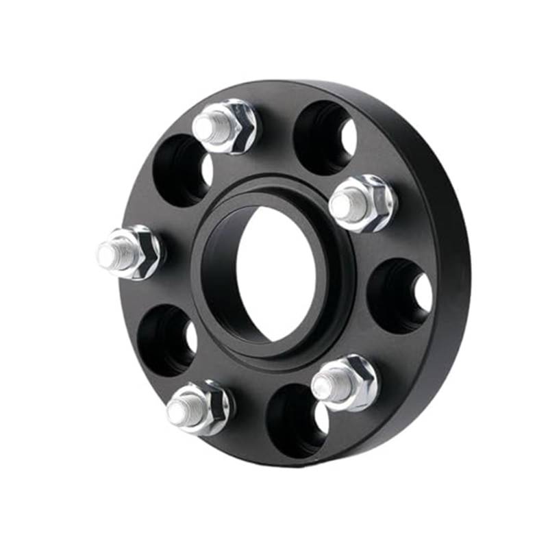Für Renegade Für Spurverbreiterung Adapter PCD 5x110 CB 65,1mm 2 Stück Auto Spurverbreiterungen Radadapter Nabenradflansch Spurverbreiterungen Geschmiedet(Black Spacer 25mm) von QDouiMOO