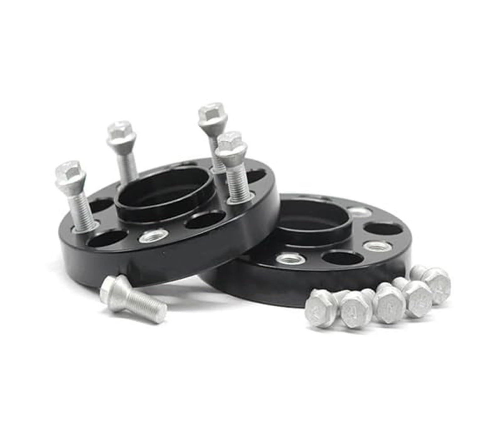 Für Universal Auto M12x1.5 12x1,25 14x1,5 Hub Centric Spurverbreiterungen 2 Stück 25 30 35mm 5x108 65,1mm Spurverbreiterung 5 Lugs Anzug Spurverbreiterungen Geschmiedet von QDouiMOO
