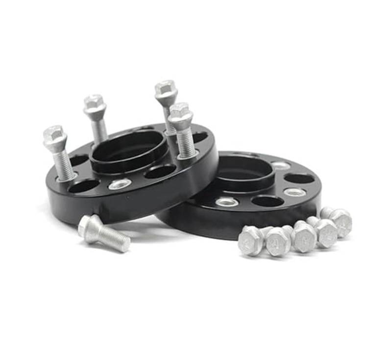 Für Universal Auto M12x1.5 12x1,25 14x1,5 Hub Centric Spurverbreiterungen 2 Stück 25 30 35mm 5x108 65,1mm Spurverbreiterung 5 Lugs Anzug Spurverbreiterungen Geschmiedet von QDouiMOO