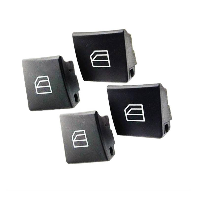 Für W204 W212 W463 W166 X166 A-Klasse W176 CLA Coupé C117 X204 Fensterschalter-Tastenabdeckungskappe 4 Teile/Satz Autofenster Knopfschalter von QDouiMOO