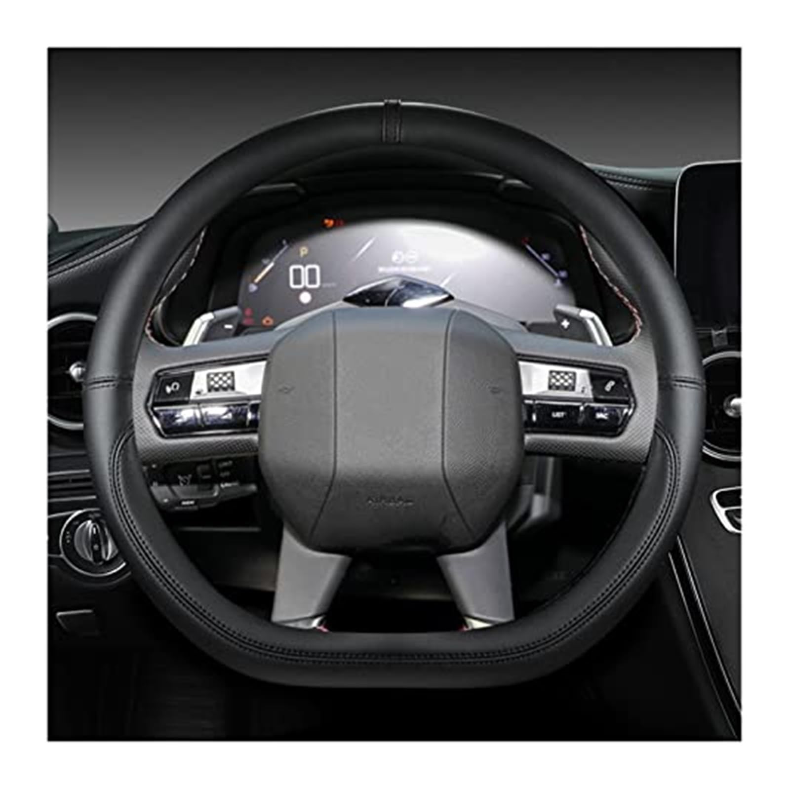 LenkradschutzhüLle Für Citroen DS3 DS4 DS5 DS5 DS 5LS DS6 DS7 DS9 Auto Lenkrad Abdeckung Mikrofaser Leder D Form Lenkrad Abdeckung(2) von QDouiMOO