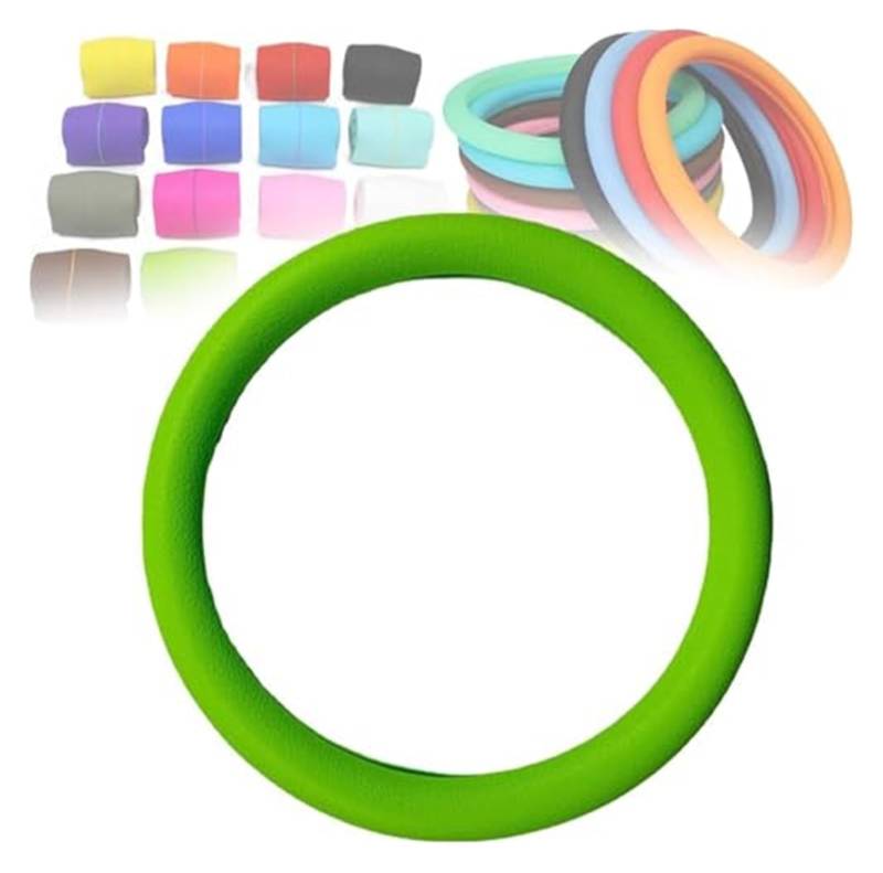 LenkradschutzhüLle Universal Auto Lenkrad Schutzhülle Neue Coole rutschfeste Silikon Lenkradschutz Rutschfestes Silikon Dünn(Green) von QDouiMOO