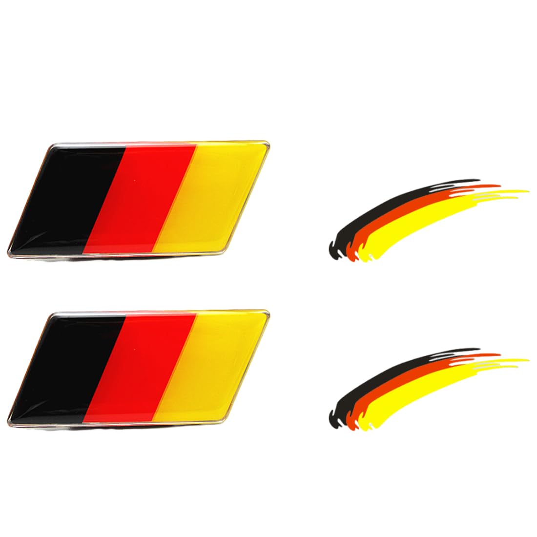 QEDBOJE 2 Stück Deutschland Flagge Aluminium Abzeichen Gitter Emblem Universal Autoaufkleber Aufkleber Dekoration QEDBOJE 2 Stück Deutschland Flagge Aluminium Abzeichen Gitter Emblem Universal Autoaufkleber Aufkleber Dekoration von QEDBOJE
