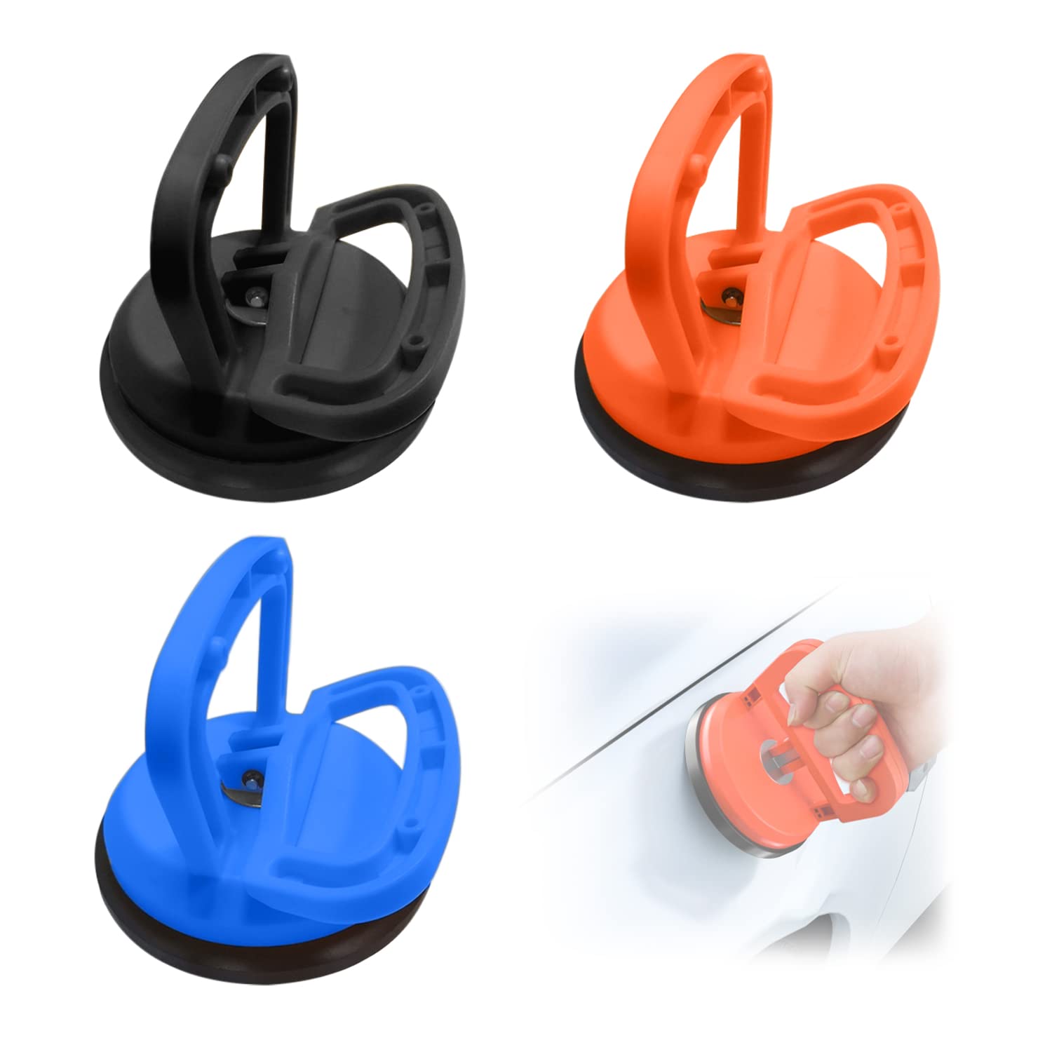 QEEQPF 3 Auto-Reparatur-Saugnäpfe, Dellenreparatur-Abzieher, Auto-Dellen-Reparaturwerkzeuge, anwendbar für Auto-Dellenreparatur (schwarz, orange, blau) QEEQPF 3 Auto-Reparatur-Saugnäpfe, Dellenreparatur-Abzieher, Auto-Dellen-Reparaturwerkzeuge, anwendbar für Auto-Dellenreparatur (schwarz, orange, blau) von QEEQPF