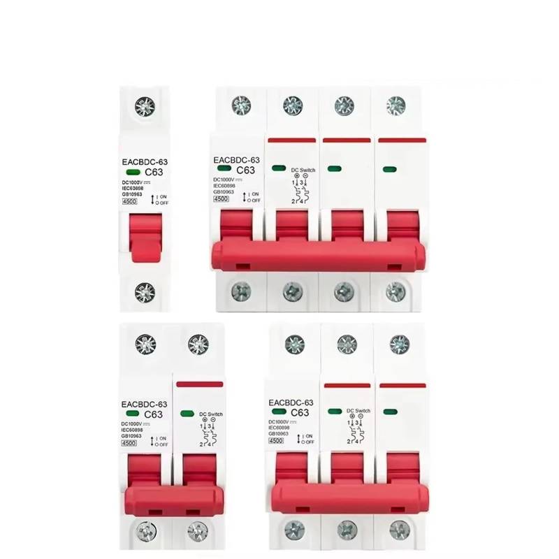 1P 2P 3P 4P DC 1000V MCB Solar Circuit Breaker Überlast Schalter 32A 40A 50A 63A 1Pcs(2P,50A) von QEJBQKWU