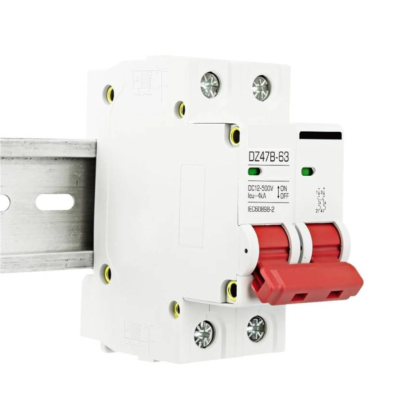 1P 2P DC MCB 12V 24V 48V Circuit Breaker Batterie DZ47 DC Positive Negative Pol Schutz Schalter Isolator 1Pcs(2P,40A) von QEJBQKWU