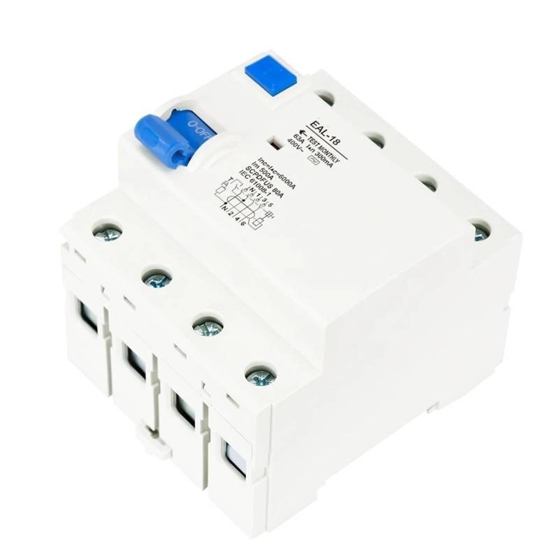 2P 4P 300mA Typ AC Elektromagnetische Fehlerstromschutzschalter Differential Breaker 1Pcs(4P 10A) von QEJBQKWU