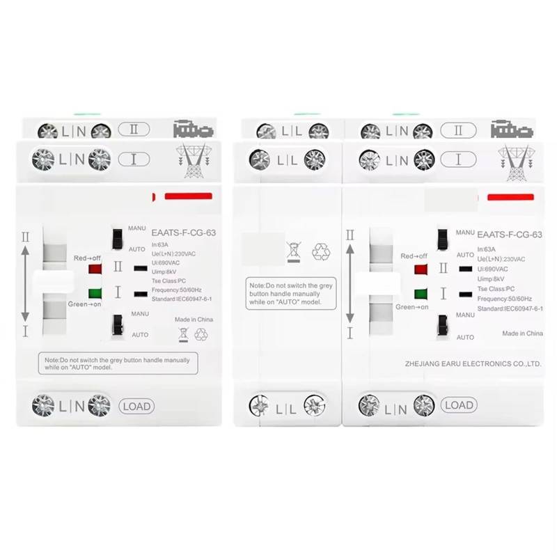 2P 4P 63A AC 220V AC 110V ATS Dual Power Automatic Transfer Switch Elektrische Wahlschalter 1Pcs(2P AC 110V) von QEJBQKWU