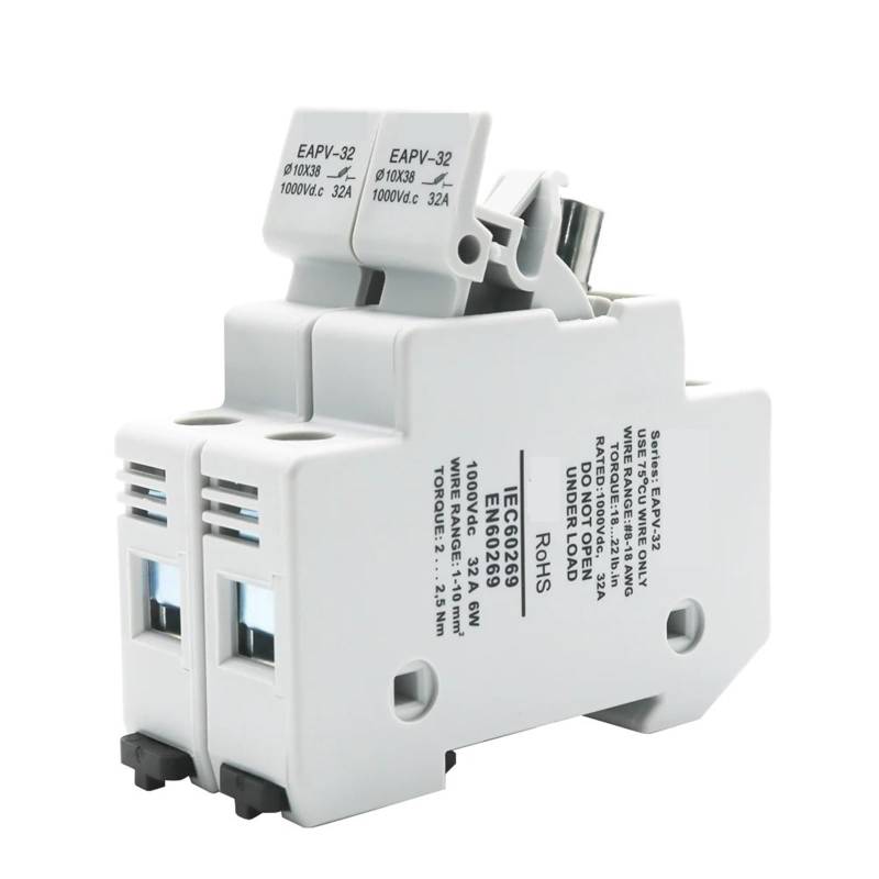 2P Solar PV DC Sicherungshalter Geeignet for 10 * 38mm DC PV Sicherungseinsatz 1 Stücke(L-B-2P-Fuse Base) von QEJBQKWU
