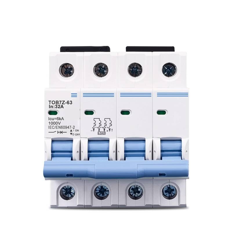 4P DC MCB 1000V Gleichstromschutzschalter 3A 6A 10A 16A 20A 25A 32A 40A 50A 63A for Solar PV 1Pcs(16A) von QEJBQKWU