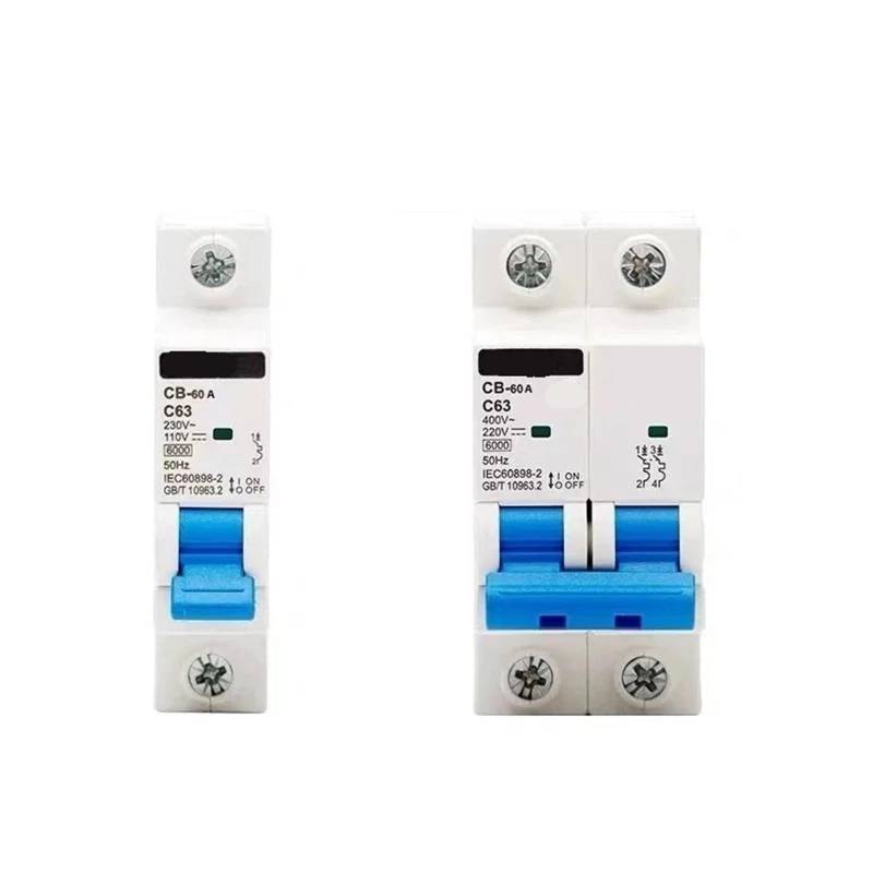 C B-60A C B-125A DC110V 220V Luftschalter 1A 2A 3A 4A 6A 10A 1 Stücke(2P DC220V,3A) von QEJBQKWU